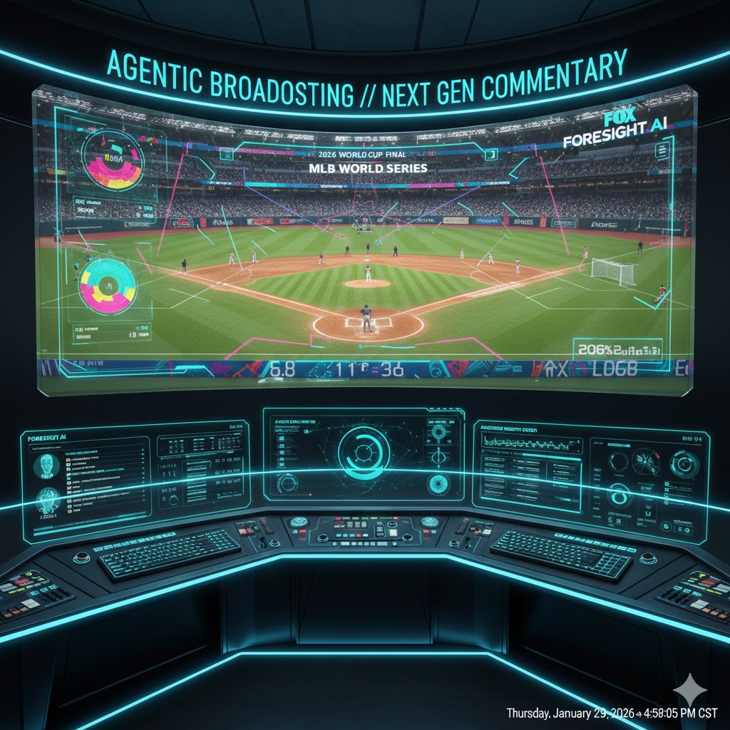 AI Agentic Broadcasting visualization